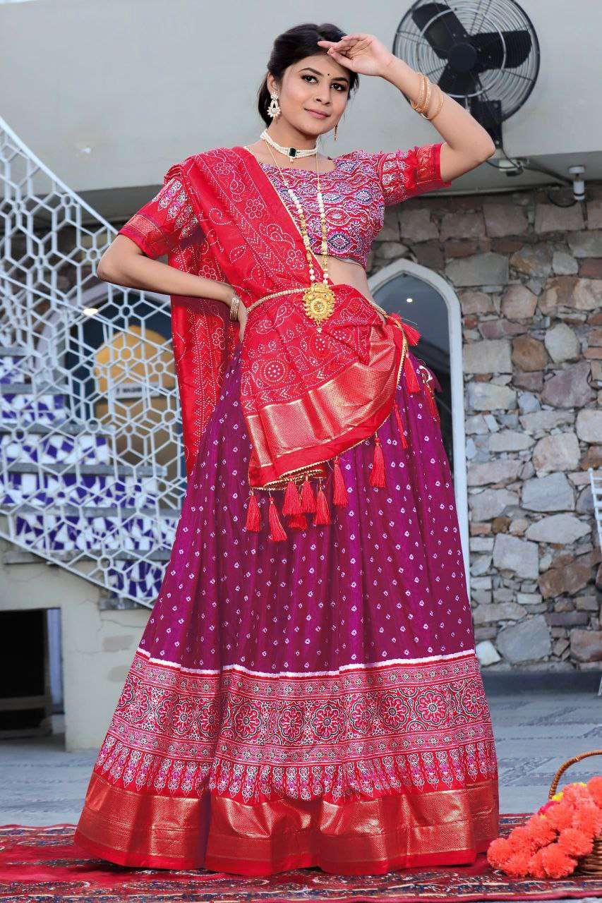 Women's Traditional Bandhani Ghagra Choli with Dupatta | Navratri & Festive Wear - Image 15