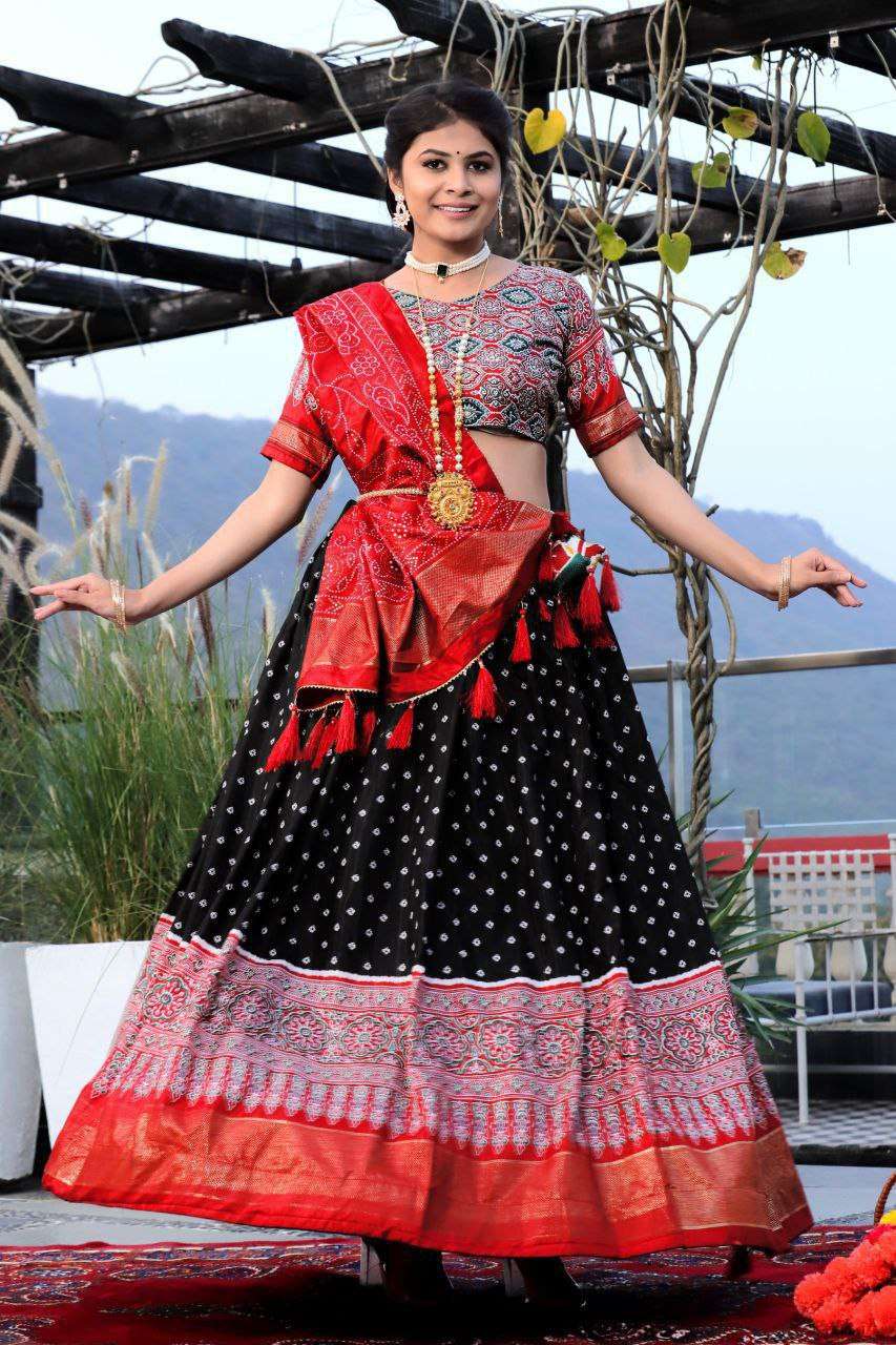 Women's Traditional Bandhani Ghagra Choli with Dupatta | Navratri & Festive Wear - Image 6