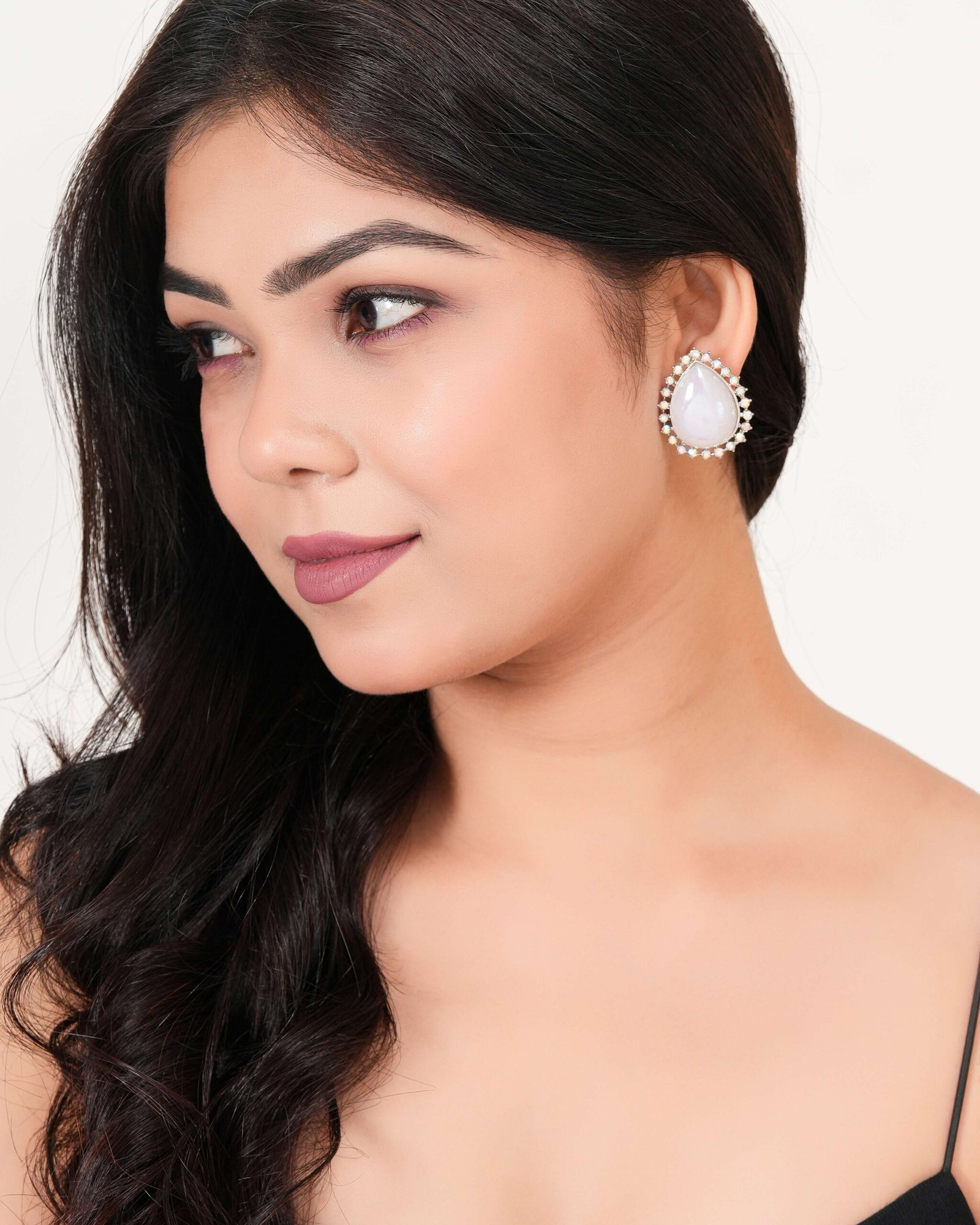 Women's Indo Western Teardrop Shaped Party Wear Ethnic Stud Earrings for Women -AZ 838-OX-ER15 - Image 2
