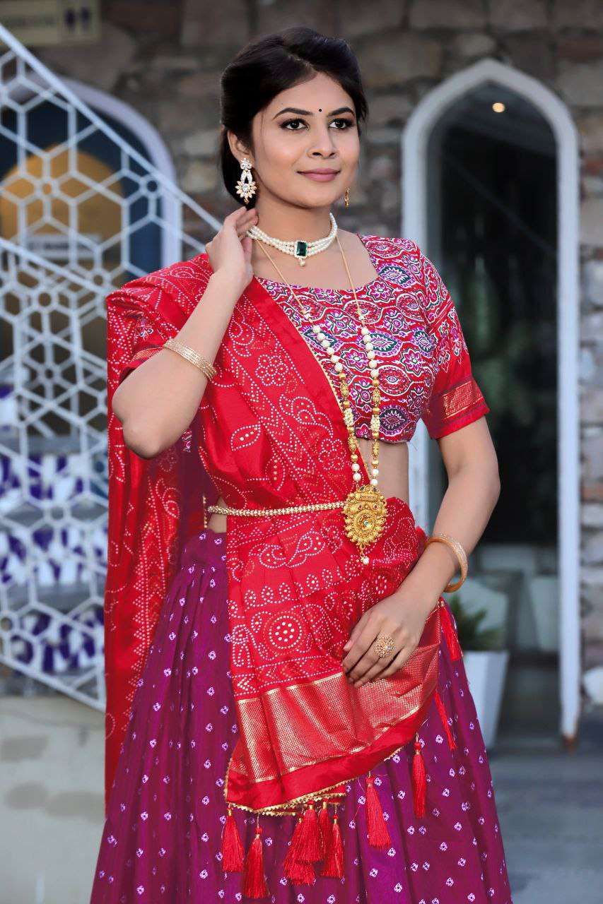 Women's Traditional Bandhani Ghagra Choli with Dupatta | Navratri & Festive Wear - Image 20
