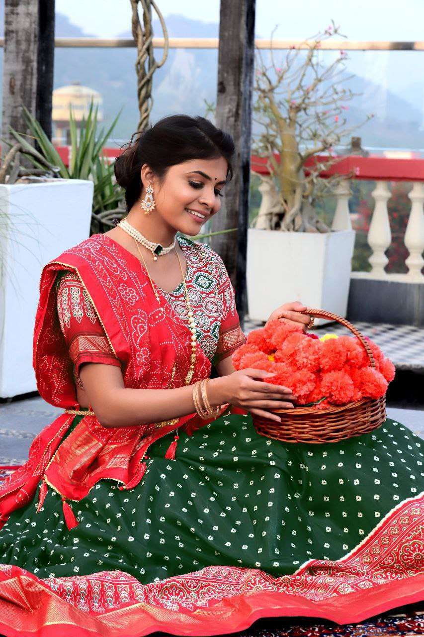 Women's Traditional Bandhani Ghagra Choli with Dupatta | Navratri & Festive Wear - Image 5