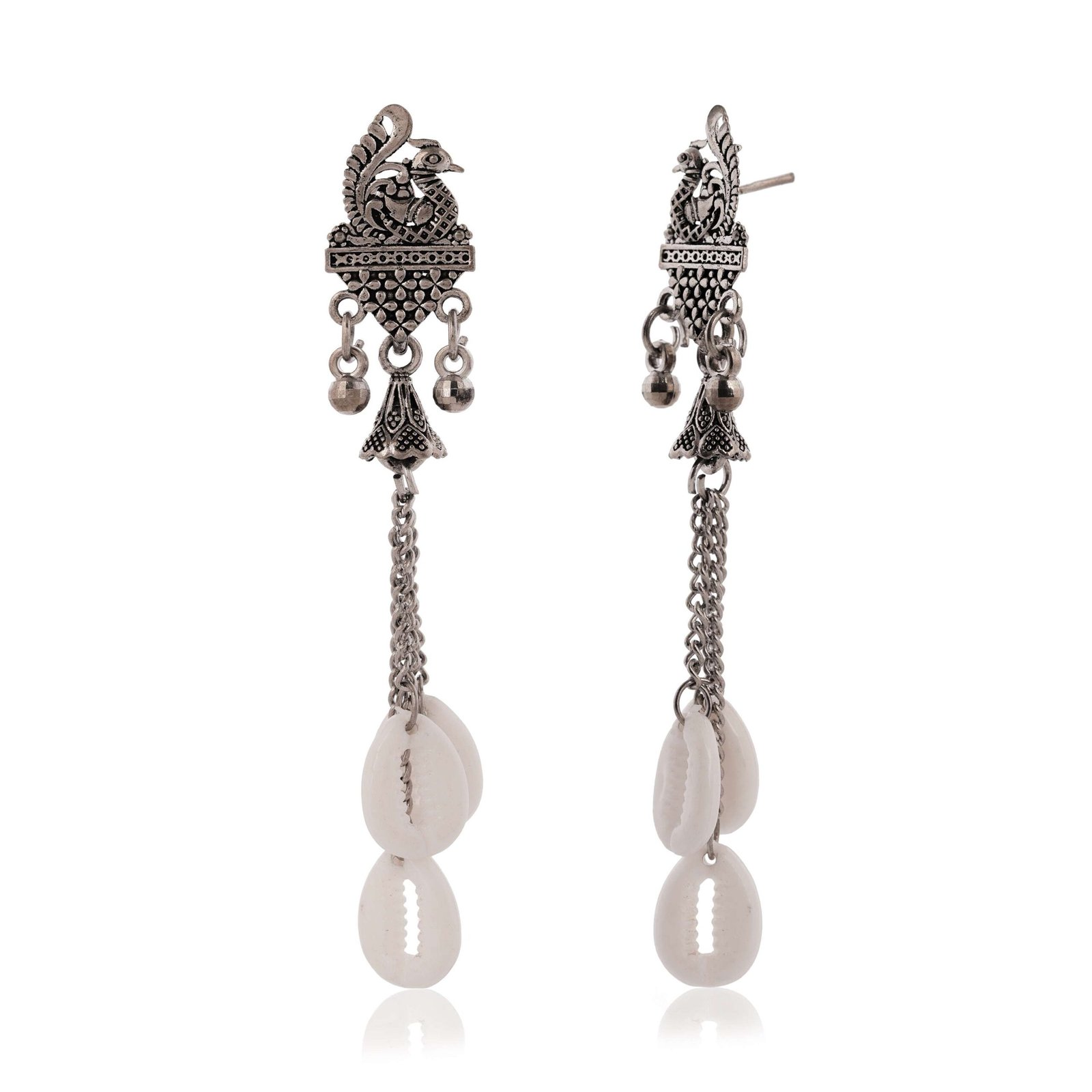 Women's Indo Western Teardrop Shaped Party Wear Ethnic Stud Earrings for Women -AZ 838-OX-ER31 - Image 4