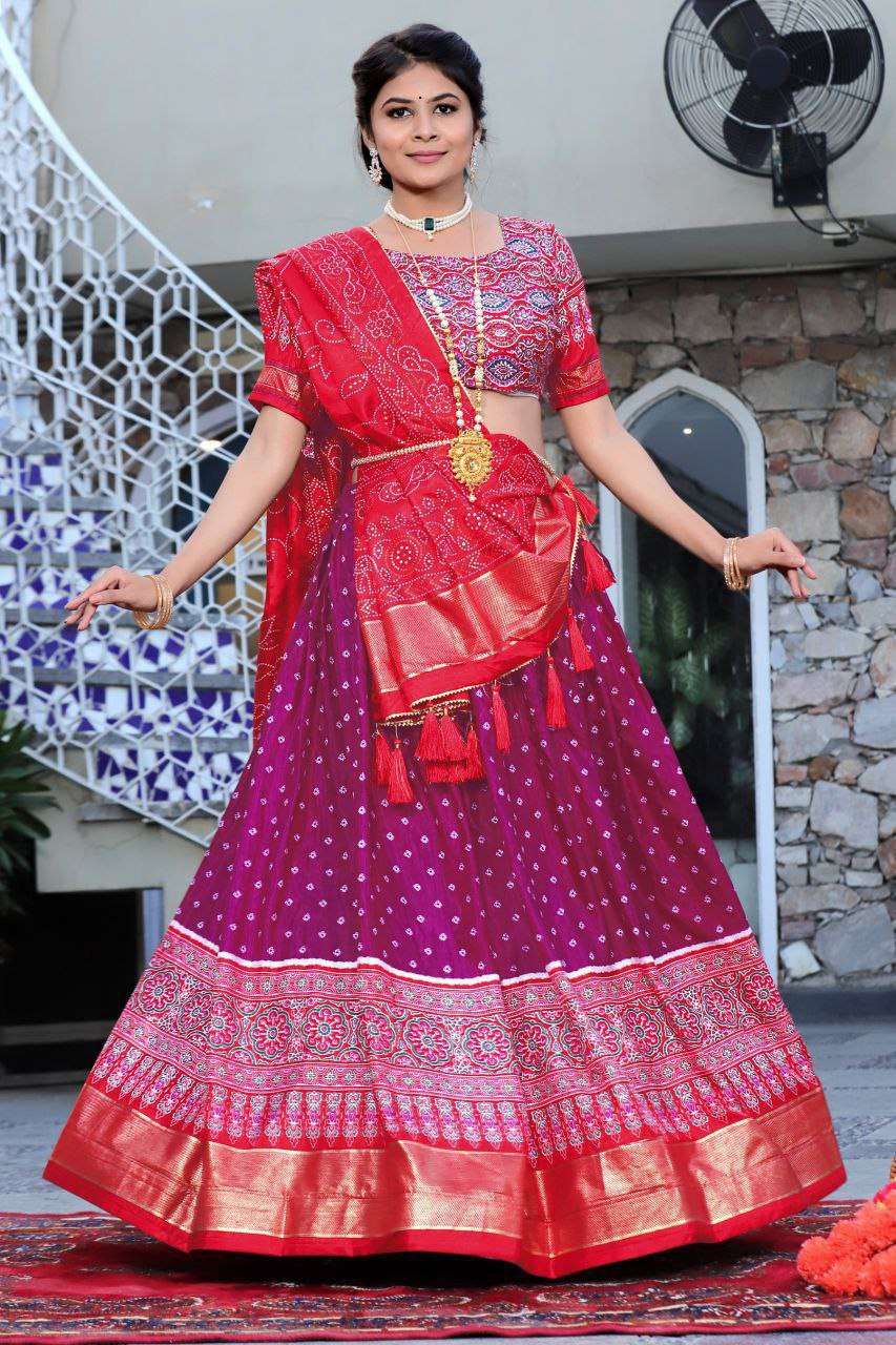 Women's Traditional Bandhani Ghagra Choli with Dupatta | Navratri & Festive Wear - Image 18